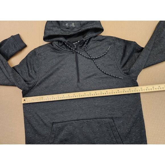 Under Armour Men's ColdGear Fleece Zip Hoodie Pullover Black 1320751 Medium - Picture 7 of 8